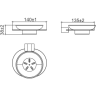 Мыльница GAPPO G309 G30902-3 сатин золотой
